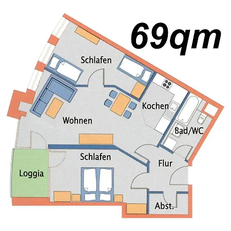 Ferienwohnung Nordseebrandung A2.3 Cuxhaven